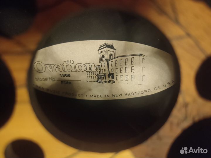 Ovation 1868 elite гитара полуакустическая