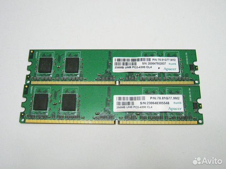Оперативная память DDR2 1Гб / 512мб / 256мб