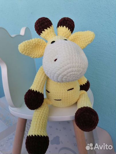 Вязаный Жирафик. Ручная работа