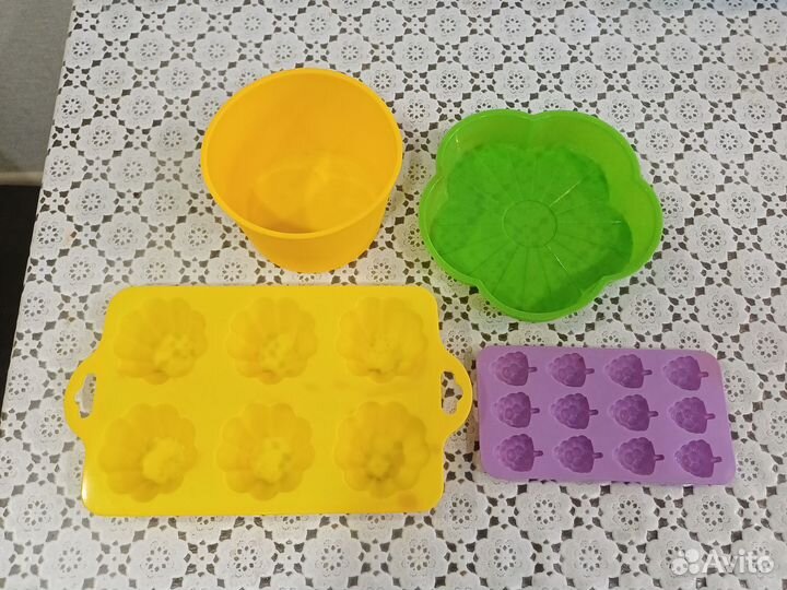 Формочки силиконовые для выпечки и льда