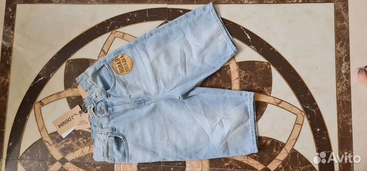 Джинсовые бриджи Глория Джинс 152 новый