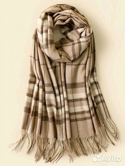 Шарф с бахромой