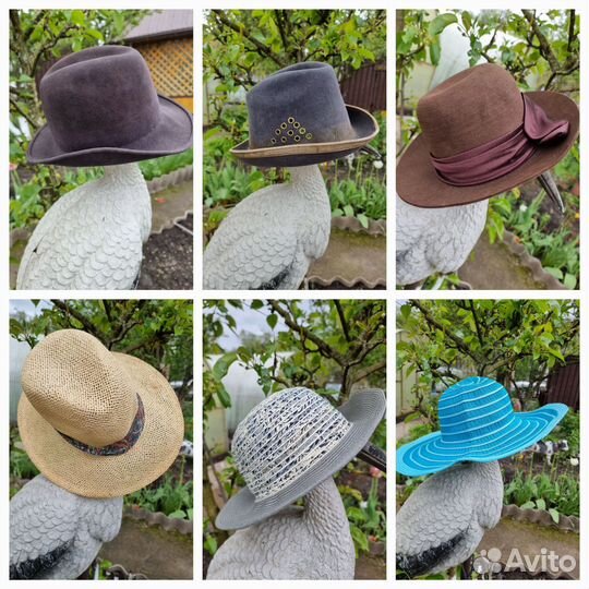 Шляпа соломенная фетровая
