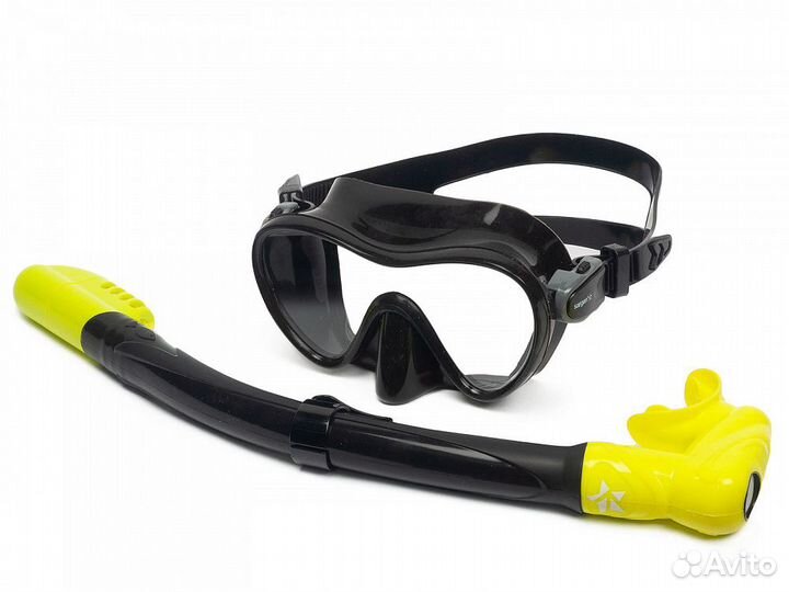 Комплект маска и трубка Агидель Black Type Black Y