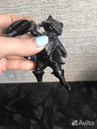 Подсвечник кот в сапогах чугун касли СССР