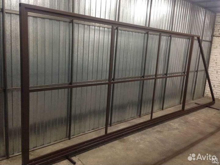 Откатные ворота с установкой