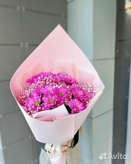 Букет из хризантем