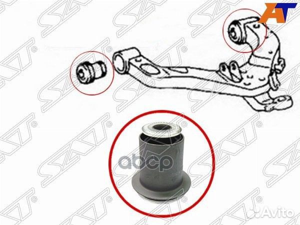 Сайлентблок переднего нижнего рычага toyota LIT