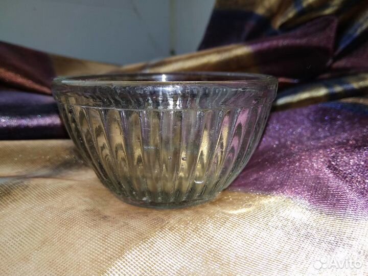 Солонка Стекло СССР Красный май с клеймом