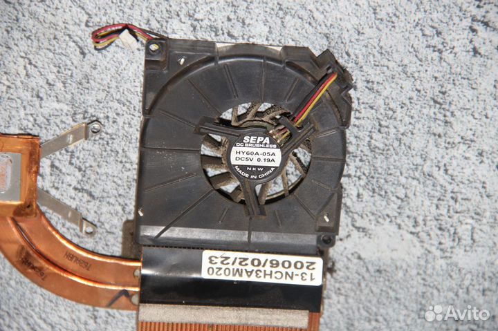 Система охлаждения ноутбука Asus A6