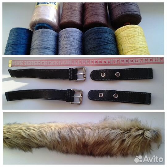 Нитки, бисер, стразы, пуговицы и др