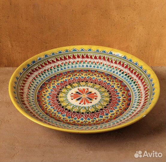 Ляган круглый Риштанская Керамика 42см