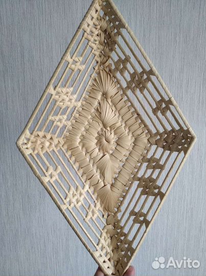 Плетеная тарелка