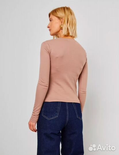 Лонгслив с драппировкой