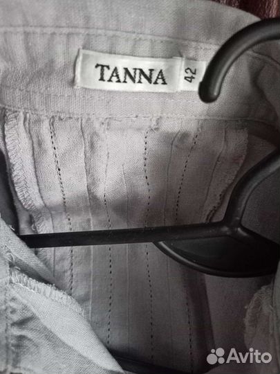 Женская блуза-рубашка,хлопок лён. Испания. 44(s)р