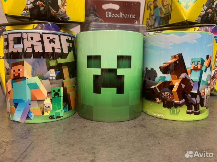 Кружки Minecraft (майнкрафт) в ассортименте