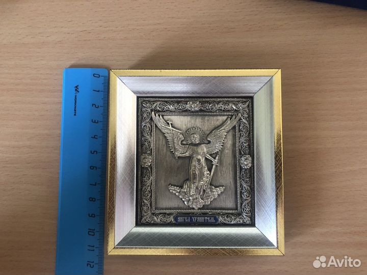 Икона Ангел Хранитель серебрение