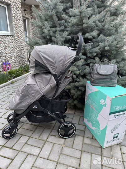 Коляска babalo 2023 (снег на черной раме )