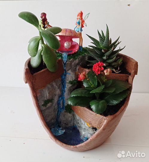 Флорариум водопад феи