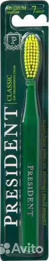 President. Зубная щетка Classic средней жесткости