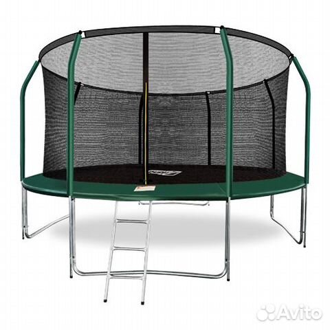 Батут Arland премиум 14FT с внутренней сеткой и ле