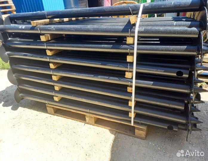 Винтовые сваи для забора