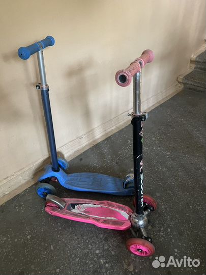 Самокат детский трехколесный бу