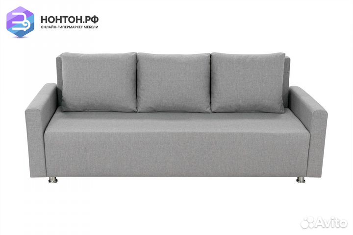 Диван еврокнижка Олимп серый