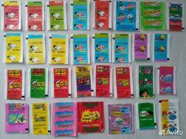 Обвёртки от жвачек, panini