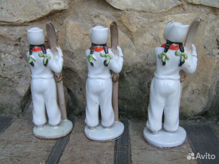 Лыжница лфз Девочка с лыжами статуэтка СССР