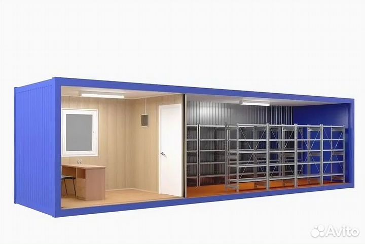 Бытовка бкс-04, со складским помещением - (осп)