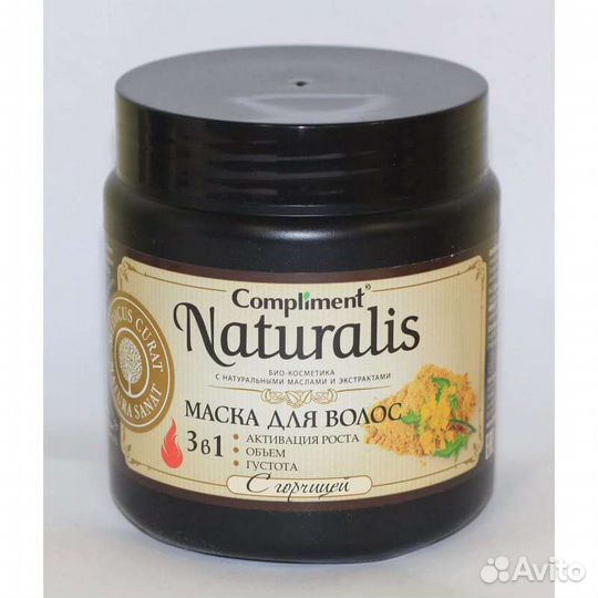 Compliment naturalis маска для волос 3 В 1 С горчи