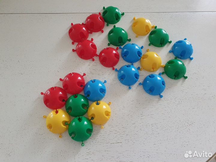 Напольная мозайка, большой диаметр, 21 шт