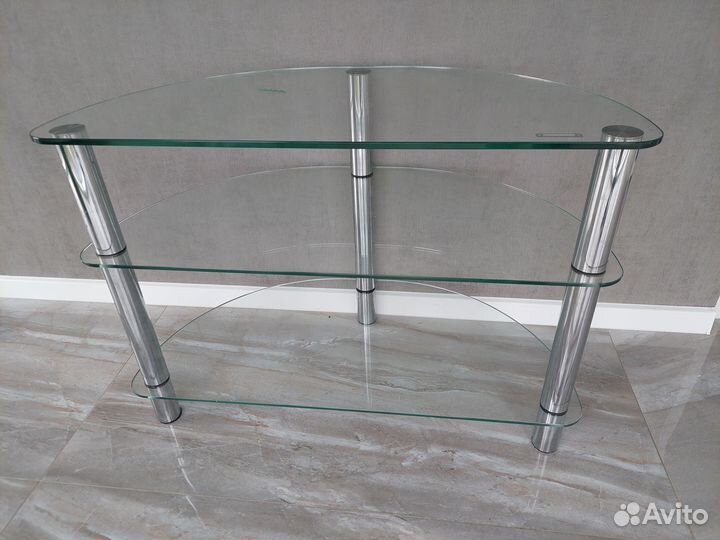Стеклянная тумба под тв