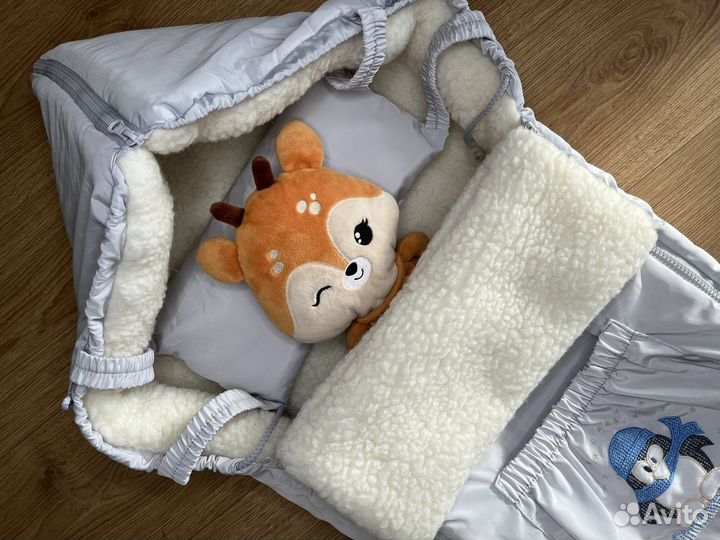 Детский меховой конверт/конверт овчина