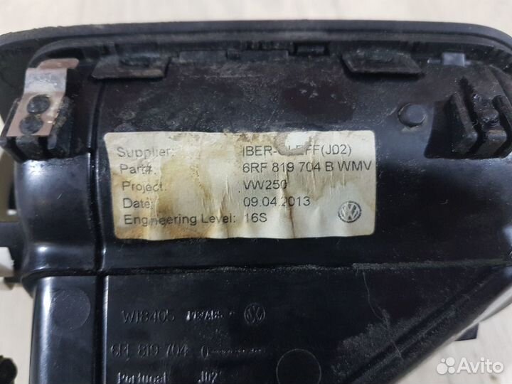 Дефлектор правый Volkswagen polo 2013