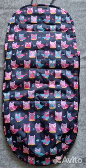 Теплый конверт в коляску + рукавички муфты