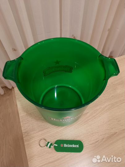 Ведро для льда, брелок для ключей Heineken