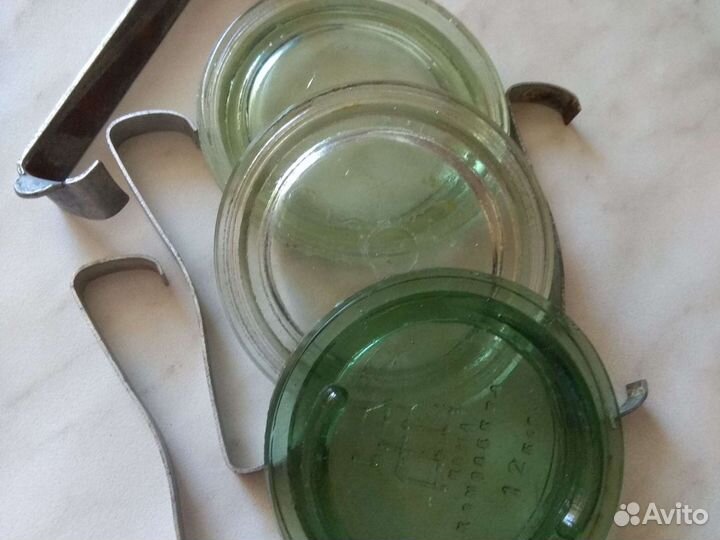 Крышки стеклянные для банок СССР да