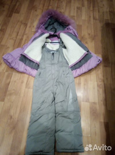 Зимний костюм для девочки размер 92-98