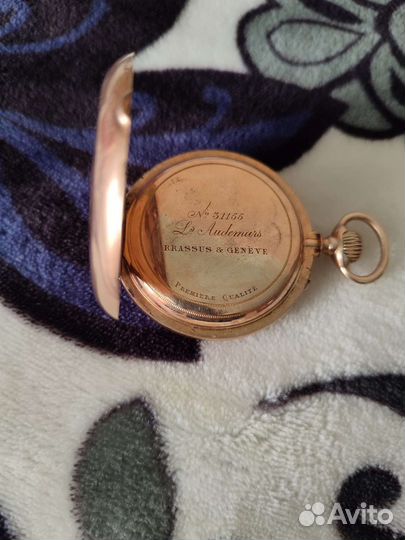 Старинные швейцарские золотые карманые часы