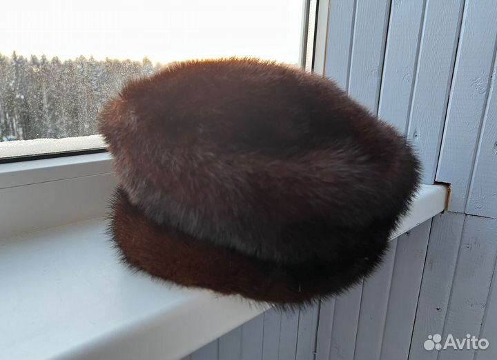 Шапка норковая кепка женская мех