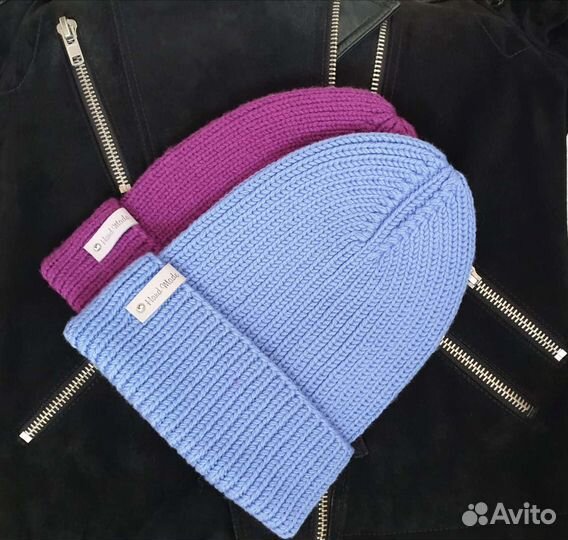 Вязание шапок меринос, пух норки под заказ