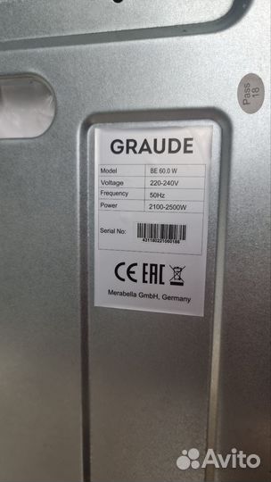 Встраиваемый духовой шкаф Graude BE 60.0 W