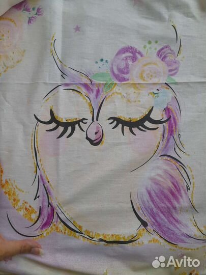 Простыня на резинке в детскую кроватку 120х60 см