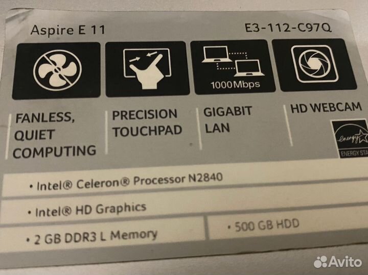 Acer e11 e3-112-c97q