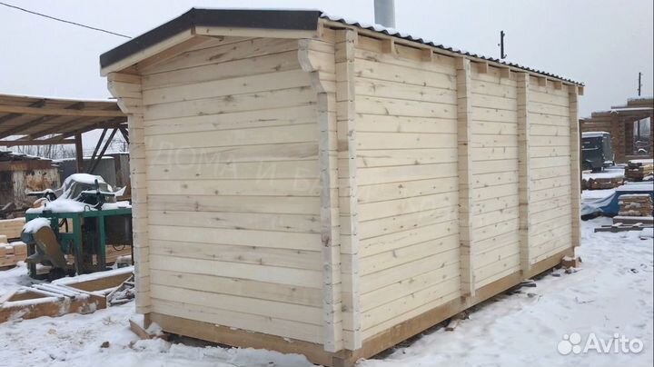 Баня с террасой и без