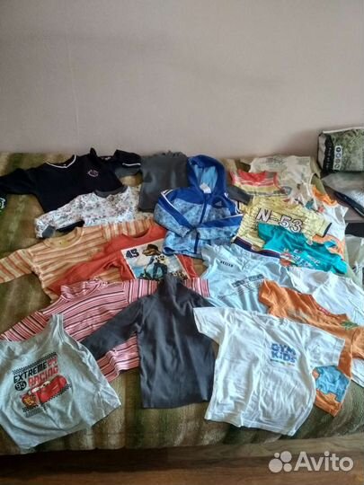Детские вещи пакетом 92-110 (2 больших пакета)