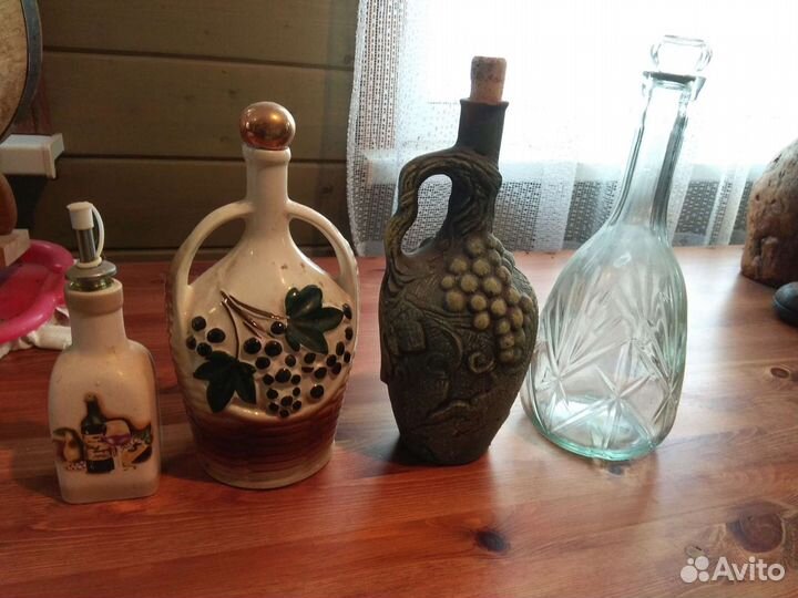 Бутылки штофы графины под алкоголь редкие