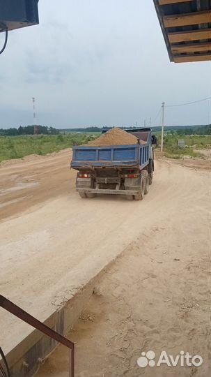 Доставка песка,щебня